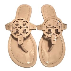 Tory Burch Miller Sea Shell Pink Patent Leather Sandal